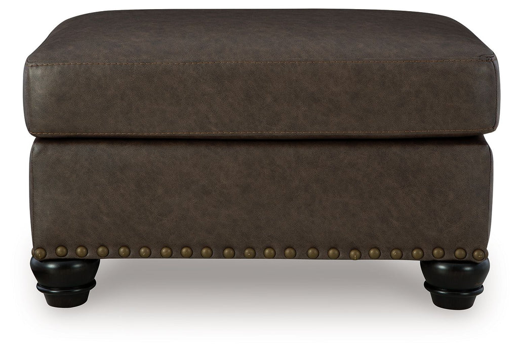 Roxmere - Ottoman - Umber – Upholstered Ottomans by Benchcraft® at Furniture Wholesale Plus , Nashville furniture store