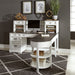 Allyson Park - L Shaped Desk With Hutch - Wirebrushed White / Charcoal – 2 Piece Home Office Sets by Liberty Furniture at Furniture Wholesale Plus , Nashville furniture store