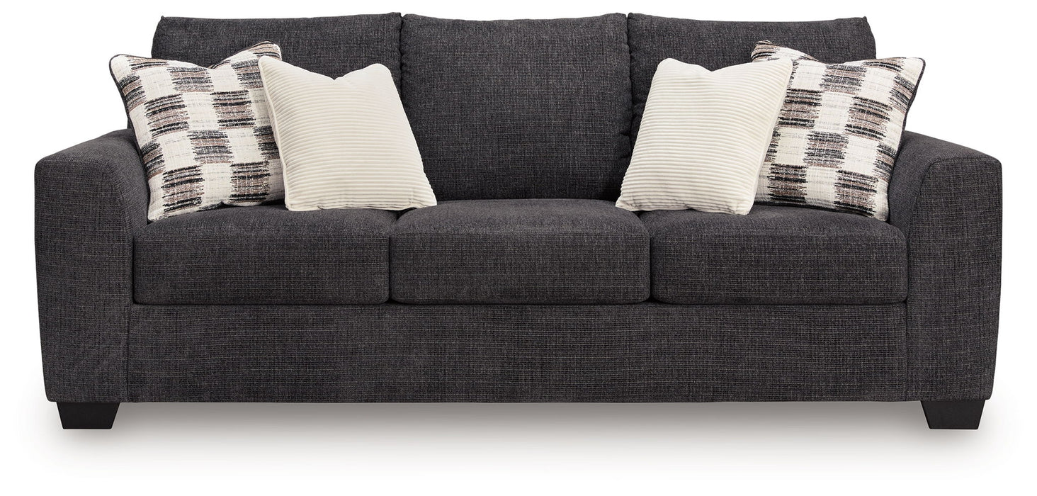 Loreo - Queen Sofa Sleeper - Ebony – Sleeper Sofas by Benchcraft® at Furniture Wholesale Plus , Nashville furniture store