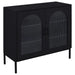Jess - 2-Door Arched Fluted Glass Accent Cabinet - Black – Accent Cabinets by Coaster Fine Furniture at Furniture Wholesale Plus , Nashville furniture store