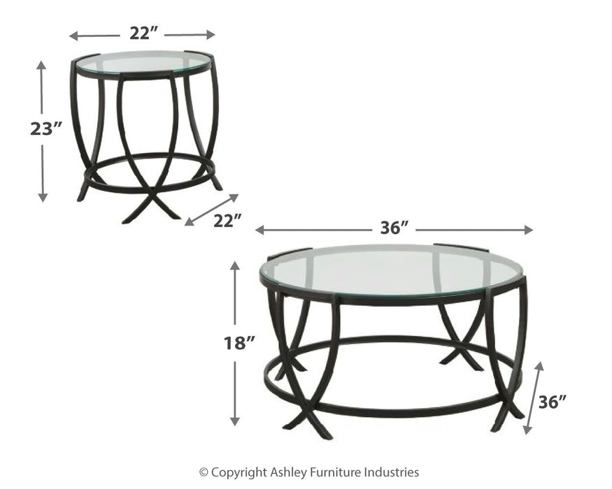 Tarrin - Occasional Table Set (Set of 3) - Black – Table Sets by Signature Design by Ashley® at Furniture Wholesale Plus , Nashville furniture store