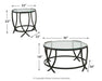 Tarrin - Occasional Table Set (Set of 3) - Black – Table Sets by Signature Design by Ashley® at Furniture Wholesale Plus , Nashville furniture store