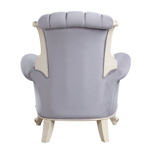 Galelvith - Chair With Pillows - Gray Fabric