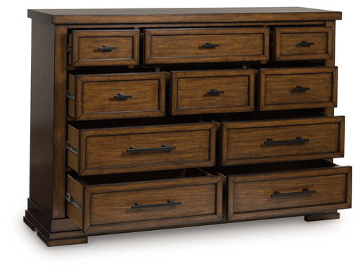 Taffenbrook - Dresser - Medium Brown – Dressers by Benchcraft® at Furniture Wholesale Plus , Nashville furniture store