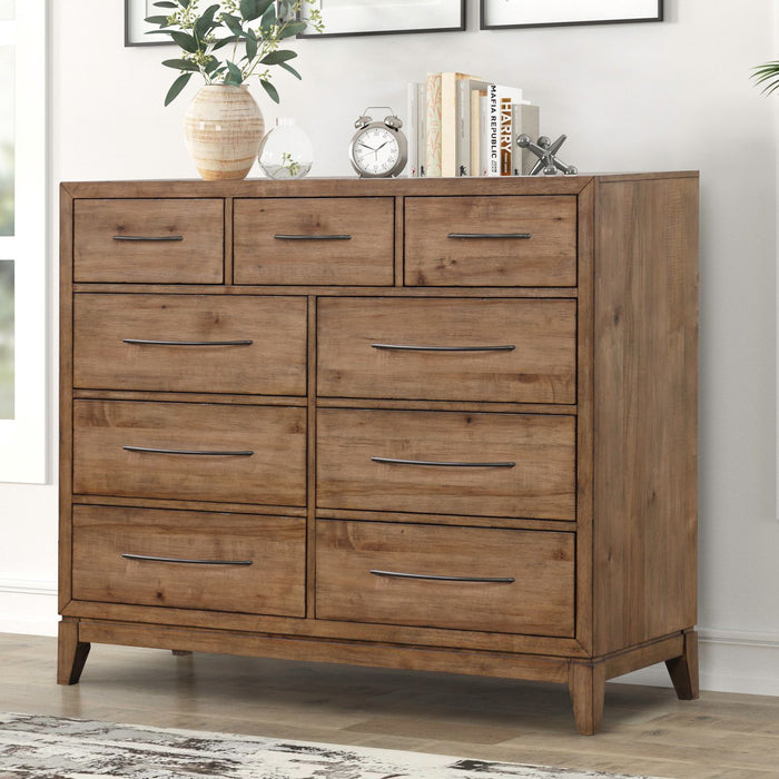 Shaker Lakes - 9 Drawer Chesser - Harvest Brown – Dressers by Liberty Furniture at Furniture Wholesale Plus , Nashville furniture store