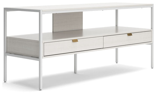 Deznee - Large TV Stand - White – TV Stands by Signature Design by Ashley® at Furniture Wholesale Plus , Nashville furniture store