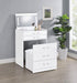 Danbury - 3-Drawer Makeup Vanity & Stool Set – Vanity Sets by Coaster Fine Furniture at Furniture Wholesale Plus , Nashville furniture store