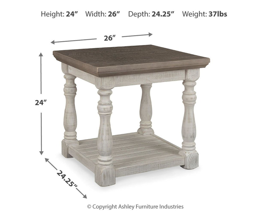 Havalance - Rectangular End Table - Gray / White – End Tables by Signature Design by Ashley® at Furniture Wholesale Plus , Nashville furniture store