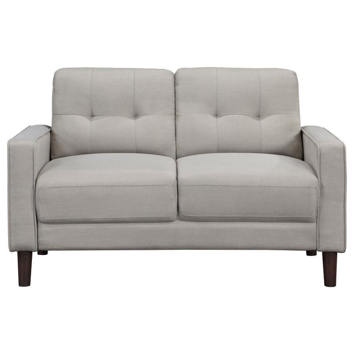 Bowen - Upholstered Track Arm Tufted Loveseat – Stationary Loveseats by Coaster Fine Furniture at Furniture Wholesale Plus , Nashville furniture store