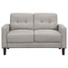 Bowen - Upholstered Track Arm Tufted Loveseat – Stationary Loveseats by Coaster Fine Furniture at Furniture Wholesale Plus , Nashville furniture store