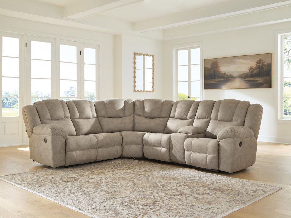 Pearce-Pike - Reclining Sectional – Reclining Sectionals by Signature Design by Ashley® at Furniture Wholesale Plus , Nashville furniture store