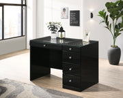 Morgan - Vanity Desk With Glass Top – Vanity Desks by Crown Mark at Furniture Wholesale Plus , Nashville furniture store