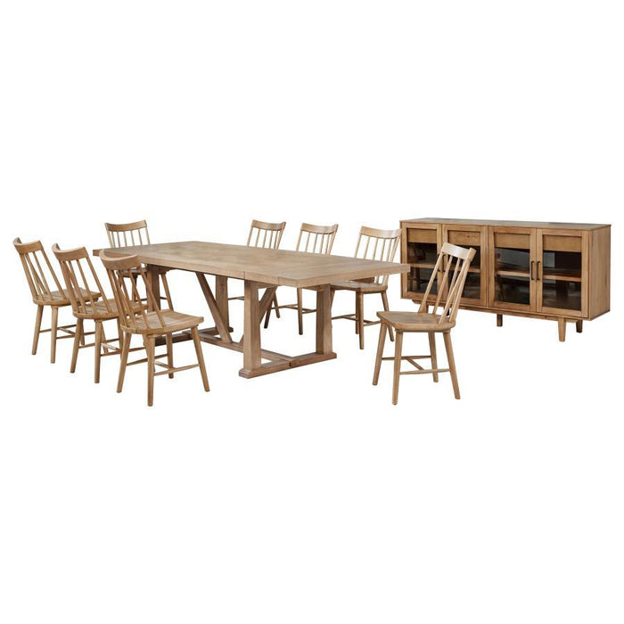 Middleton - 106" Extension Leaf Dining Set – 8 + Piece Dining Room Sets by Coaster Fine Furniture at Furniture Wholesale Plus , Nashville furniture store