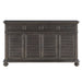 Linnett - Server - Dark Brown – Servers by Steve Silver Furniture at Furniture Wholesale Plus , Nashville furniture store