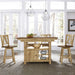 Lindsey Farm - 5 Piece Gathering Table Set - Natural & Brown – 5 Piece Dining Room Sets by Liberty Furniture at Furniture Wholesale Plus , Nashville furniture store
