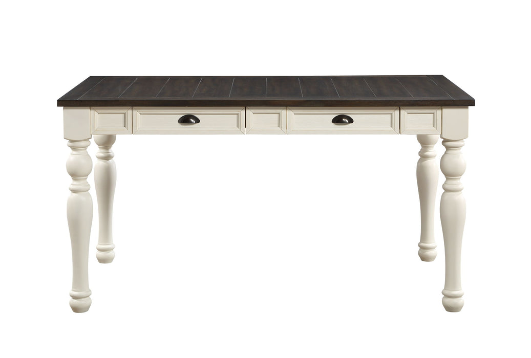 Joanna - 4-Drawer Dining Table - White – Dining Tables by Steve Silver Furniture at Furniture Wholesale Plus , Nashville furniture store