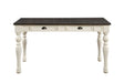Joanna - 4-Drawer Dining Table - White – Dining Tables by Steve Silver Furniture at Furniture Wholesale Plus , Nashville furniture store