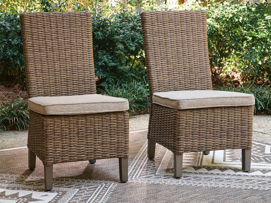 Laguna Heights - Side Chair With Cushion (Set of 2) - Beige – Chair Sets by Signature Design by Ashley® at Furniture Wholesale Plus , Nashville furniture store