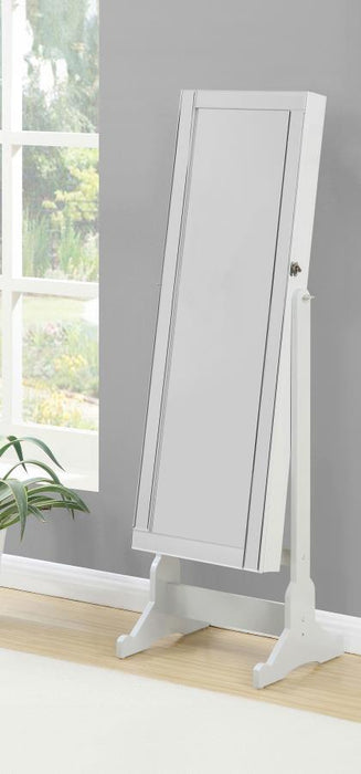 Yvonne - Cheval Mirror With Jewelry Storage - Dove Gray – Storage Mirrors by CoasterEssence at Furniture Wholesale Plus , Nashville furniture store