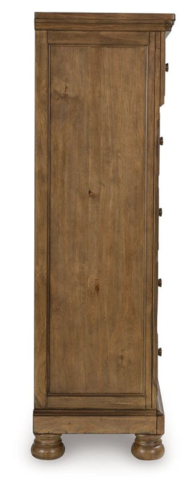 Feddinger - Five Drawer Chest - Medium Brown – Accent Chests by Signature Design by Ashley® at Furniture Wholesale Plus , Nashville furniture store