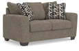 Triston-Peaks - Loveseat - Suede – Stationary Loveseats by Benchcraft® at Furniture Wholesale Plus , Nashville furniture store