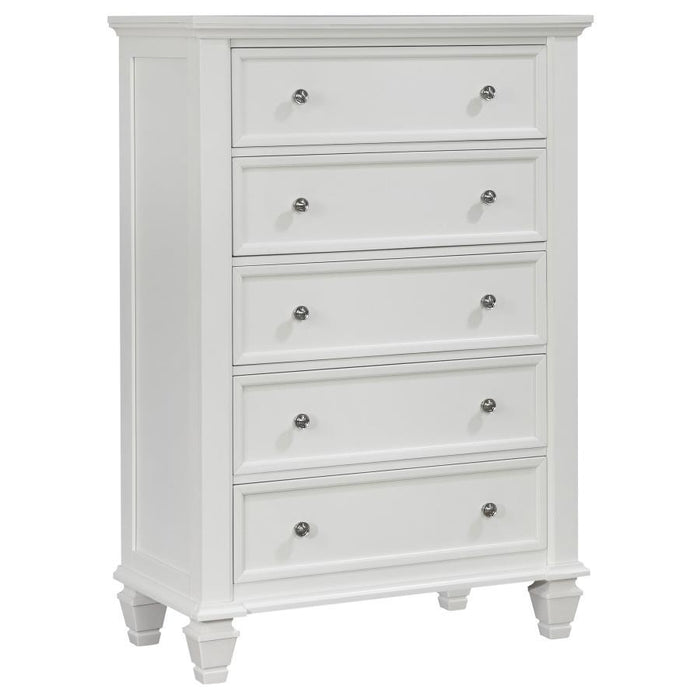 Sandy Beach - 5-drawer Chest – Accent Chests by CoasterEssence at Furniture Wholesale Plus , Nashville furniture store