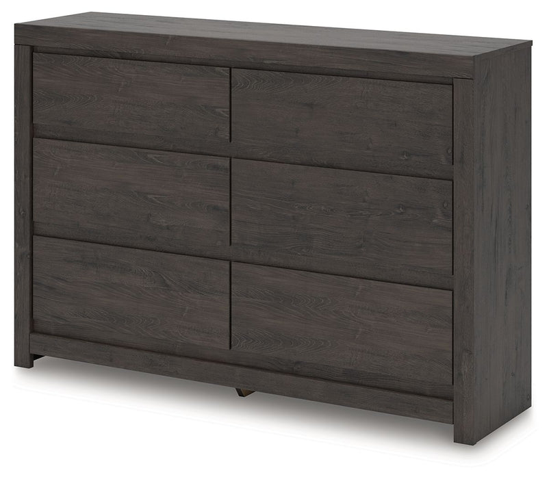 Fraluna - Six Drawer Dresser - Charcoal – Dressers by Signature Design by Ashley® at Furniture Wholesale Plus , Nashville furniture store