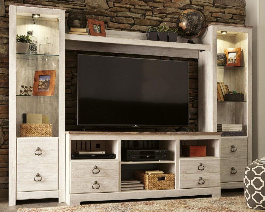 Willowton - Entertainment Center With Fireplace Option – Entertainment Centers by Signature Design by Ashley® at Furniture Wholesale Plus , Nashville furniture store