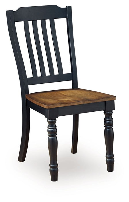 Clorazi - Dining Room Side Chair (Set of 2) - Black / Brown – Chair Sets by Signature Design by Ashley® at Furniture Wholesale Plus , Nashville furniture store
