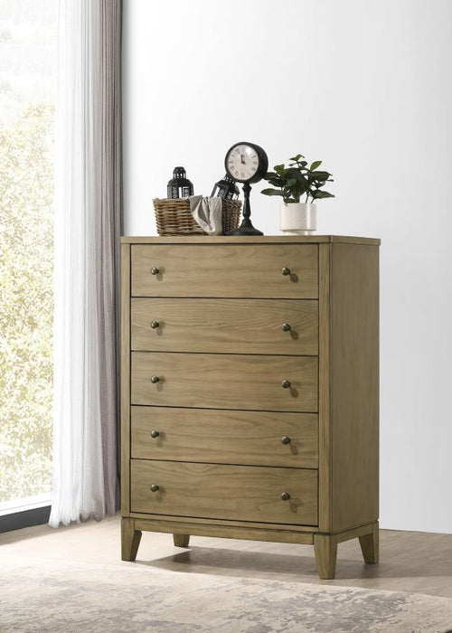Granada - 5-Drawer Bedroom Chest Of Drawers - Natural Pine – Accent Chests by Coaster Fine Furniture at Furniture Wholesale Plus , Nashville furniture store