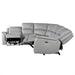 Alexandria - Leather Power Sectional – Reclining Sectionals by Steve Silver Furniture at Furniture Wholesale Plus , Nashville furniture store