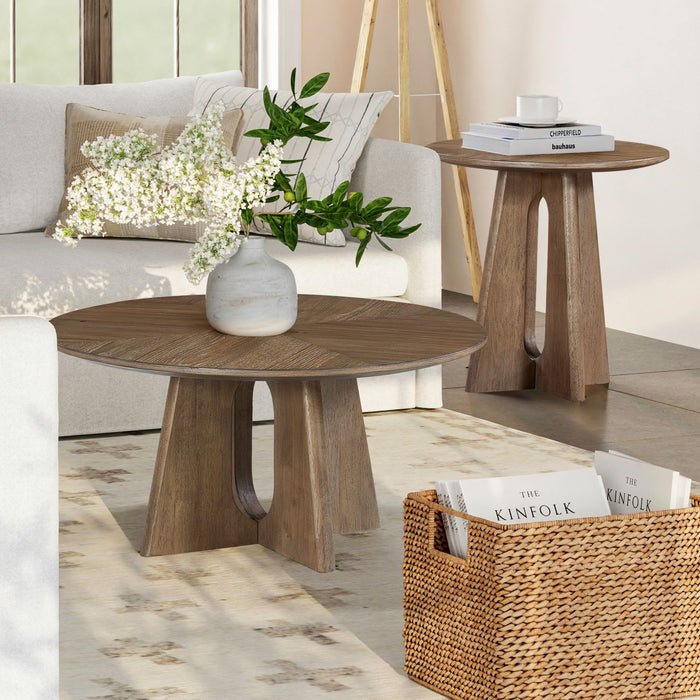 Hendrix Place - 3 Piece Set (Cocktail Table And 2 End Tables) - Natural – Table Sets by Liberty Furniture at Furniture Wholesale Plus , Nashville furniture store