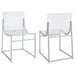 Adino - Acrylic Dining Side Chair (Set of 2) – Chair Sets by Coaster Fine Furniture at Furniture Wholesale Plus , Nashville furniture store