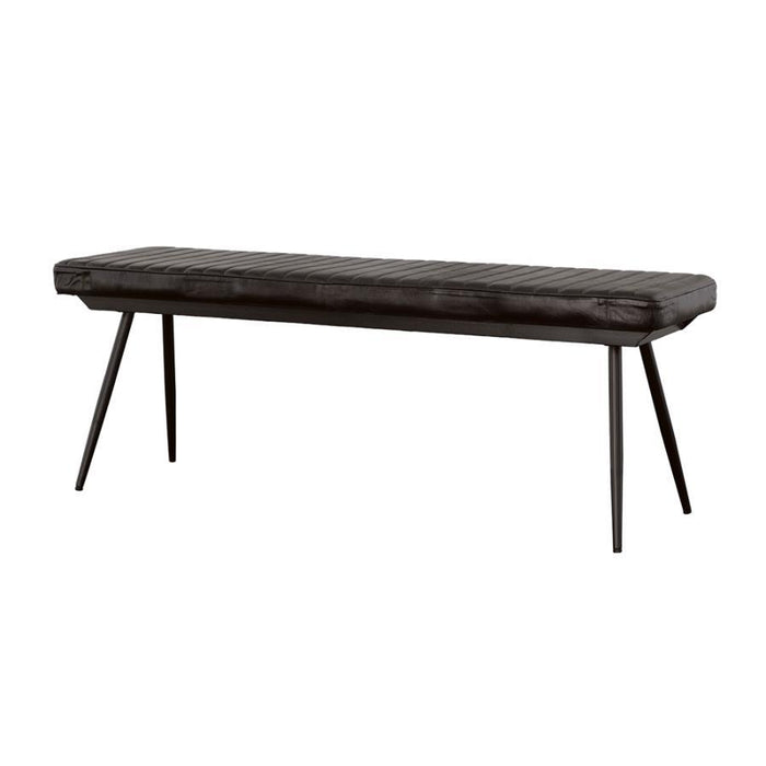 Misty - Leather Upholstered Dining Bench - Antique Espresso – Upholstered Benches by CoasterEssence at Furniture Wholesale Plus , Nashville furniture store