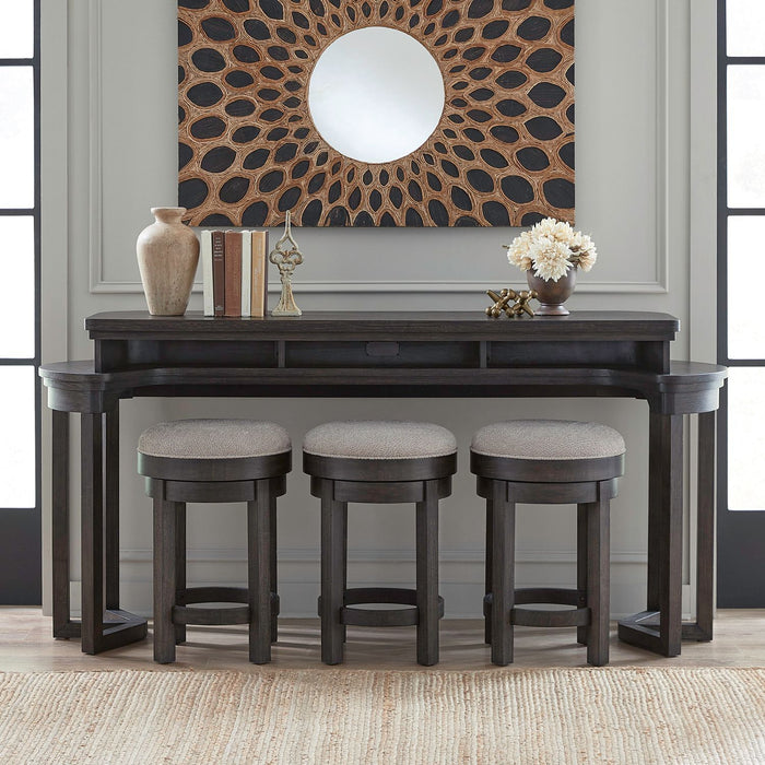 Weston - 4 Piece Bar Set - Peppercorn – 4 Piece Living Room Sets by Liberty Furniture at Furniture Wholesale Plus , Nashville furniture store