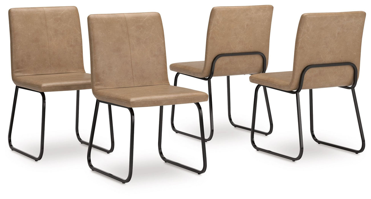Pharwynn - Dining Upholstered Side Chair (Set of 4) - Toast – Chair Sets by Signature Design by Ashley® at Furniture Wholesale Plus , Nashville furniture store