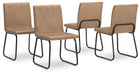 Pharwynn - Dining Upholstered Side Chair (Set of 4) - Toast – Chair Sets by Signature Design by Ashley® at Furniture Wholesale Plus , Nashville furniture store