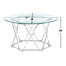 Escondido - Glass Cocktail Table - Silver – Cocktail Tables by Steve Silver Furniture at Furniture Wholesale Plus , Nashville furniture store