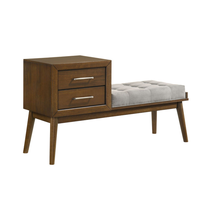 Malibu - Bench - Walnut – Storage Benches by Elements International at Furniture Wholesale Plus , Nashville furniture store