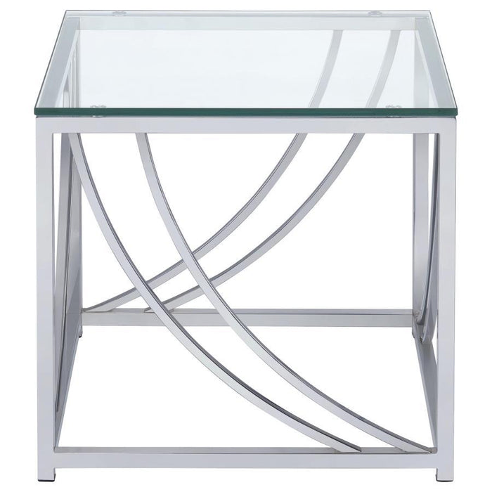 Lille - Glass Top Coffee And End Table Set – Table Sets by Coaster Fine Furniture at Furniture Wholesale Plus , Nashville furniture store