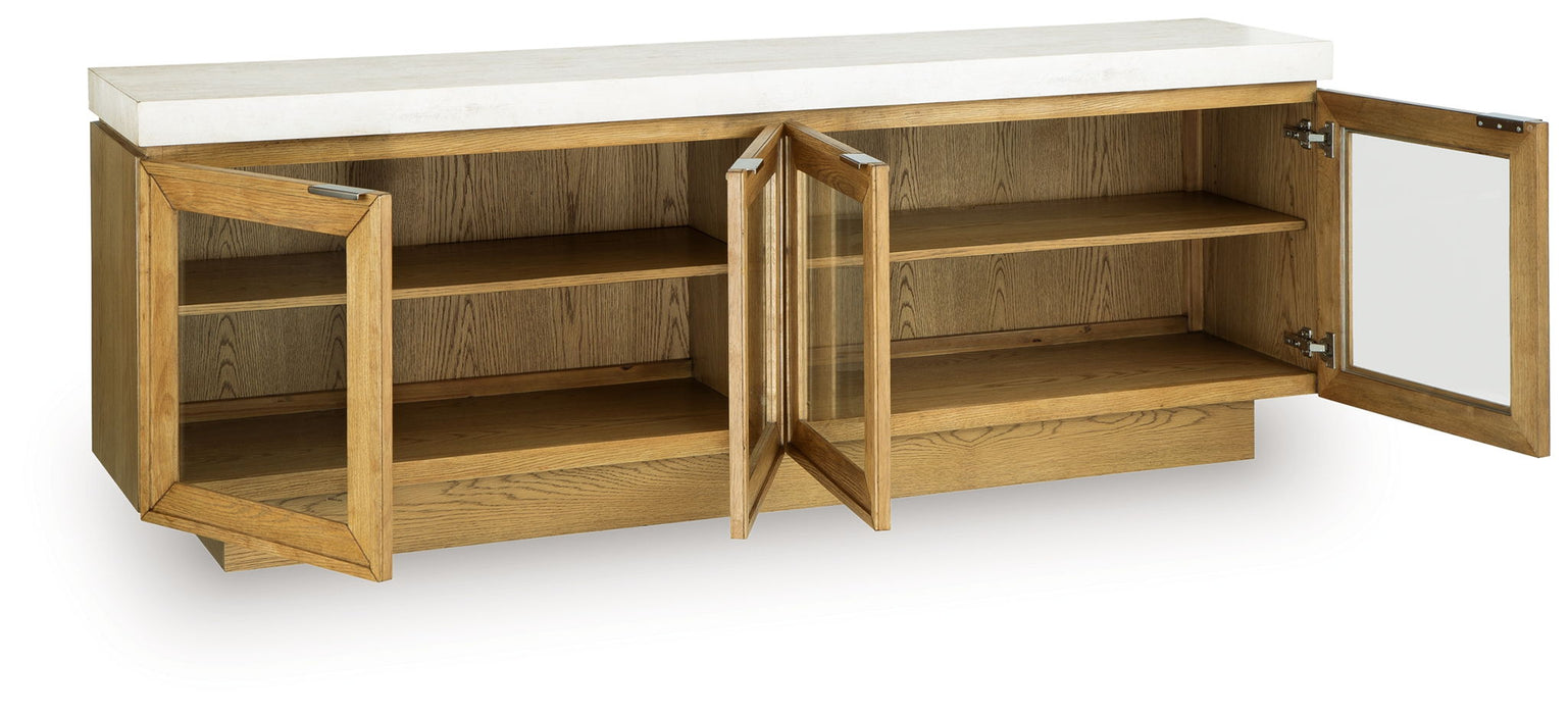 Adanworth - Accent Cabinet - Light Brown / Gray – Accent Cabinets by Signature Design by Ashley® at Furniture Wholesale Plus , Nashville furniture store