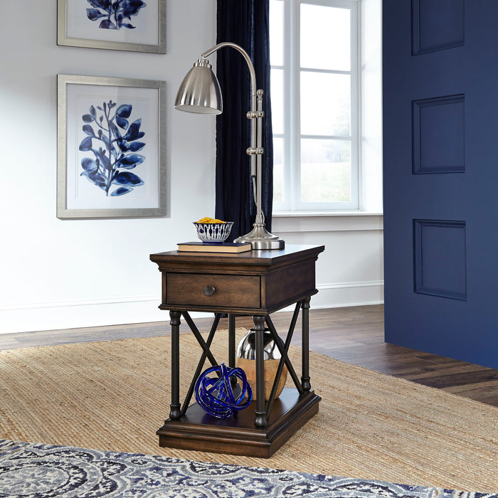 Tribeca - Drawer Chair Side Table - Cordovian Brown – Chair Side Tables by Liberty Furniture at Furniture Wholesale Plus , Nashville furniture store