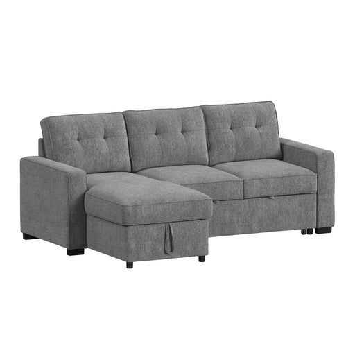 Homer - 2 Piece Sectional - Clementine Gray – Sleeper Sectionals by Elements International at Furniture Wholesale Plus , Nashville furniture store