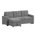 Homer - 2 Piece Sectional - Clementine Gray – Sleeper Sectionals by Elements International at Furniture Wholesale Plus , Nashville furniture store
