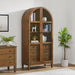 Portico - Display Cabinet - Brown Oak – Display Cabinets by Elements International at Furniture Wholesale Plus , Nashville furniture store