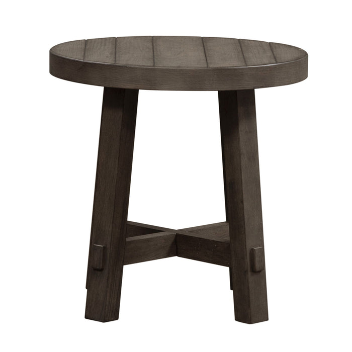 Modern Farmhouse - Splay Leg Round End Table – End Tables by Liberty Furniture at Furniture Wholesale Plus , Nashville furniture store