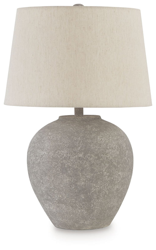 Dreward - Paper Table Lamp - Distressed Gray – Table Lamps by Signature Design by Ashley® at Furniture Wholesale Plus , Nashville furniture store