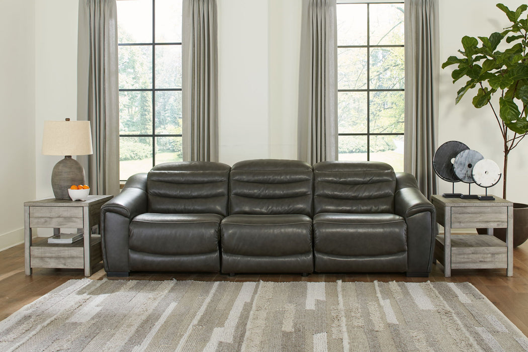 Center Line - Power Recliner Sectional – Reclining Sectionals by Signature Design by Ashley® at Furniture Wholesale Plus , Nashville furniture store