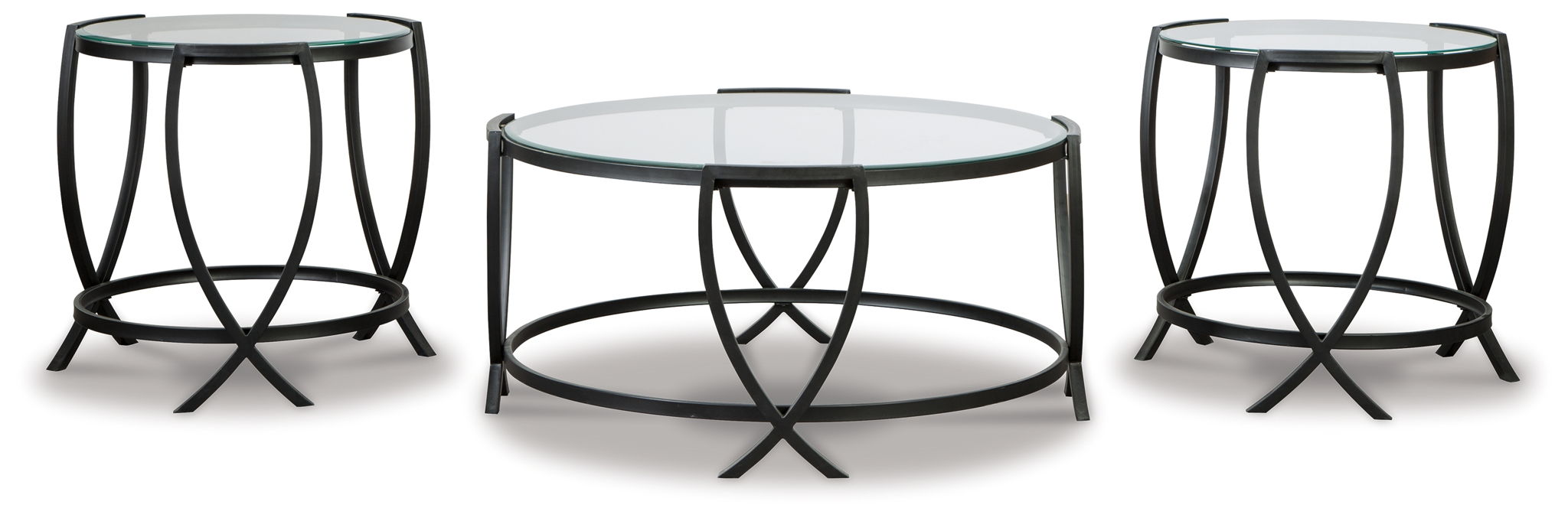 Tarrin - Occasional Table Set (Set of 3) - Black – Table Sets by Signature Design by Ashley® at Furniture Wholesale Plus , Nashville furniture store