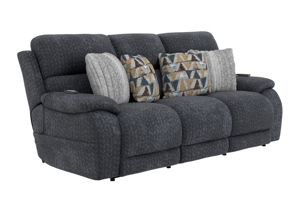 Joya - Power Headrest Power LayFlat Reclining Sofa With CR3 Heat/Massage/Lumbar/ZG – Reclining Sofas by Catnapper at Furniture Wholesale Plus , Nashville furniture store